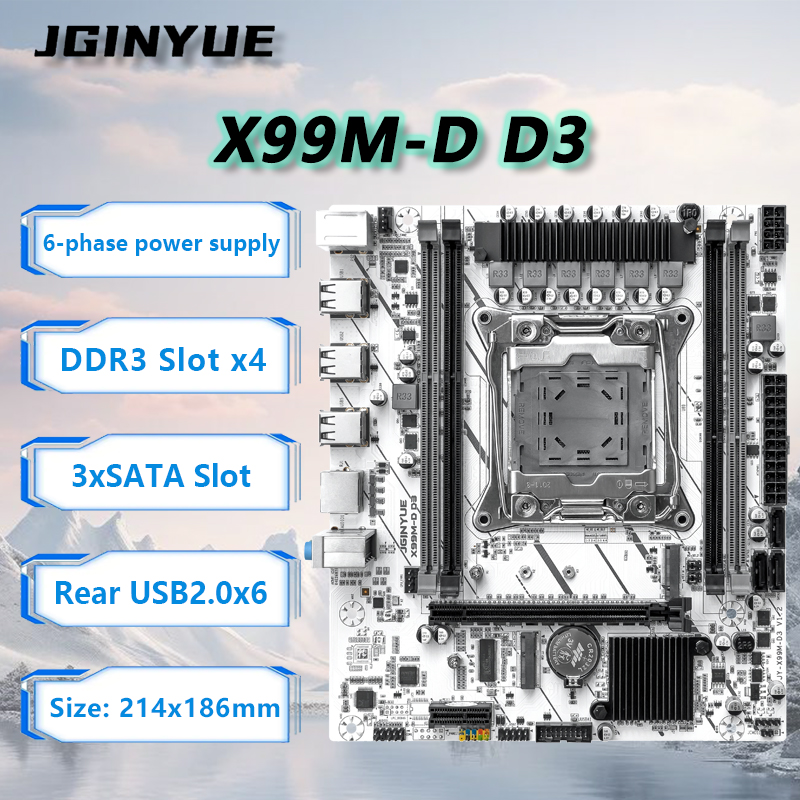 Ecc Ram Server - Placa Base JGINYUE X99 LGA2011-3 M-ATX