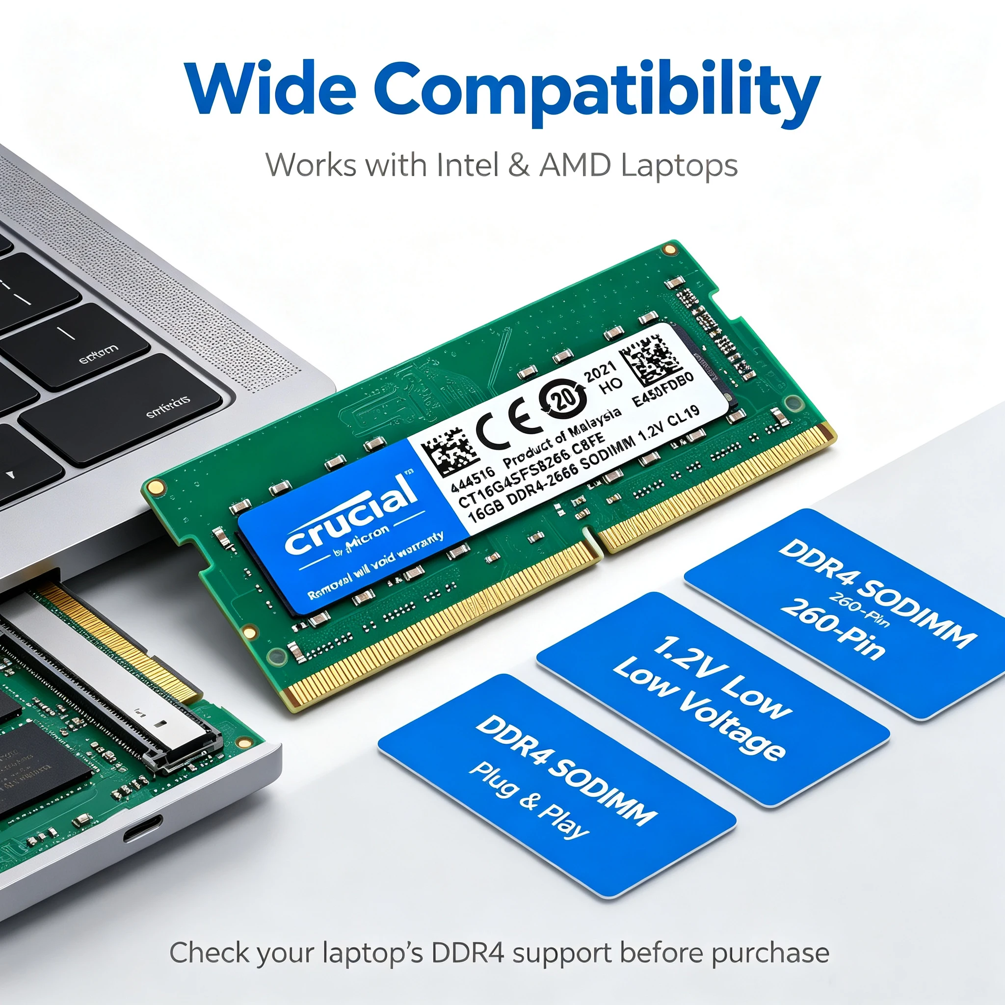 Memoria RAM Crucial DDR4 para  - Ddr4 2400Mhz reseña y precio