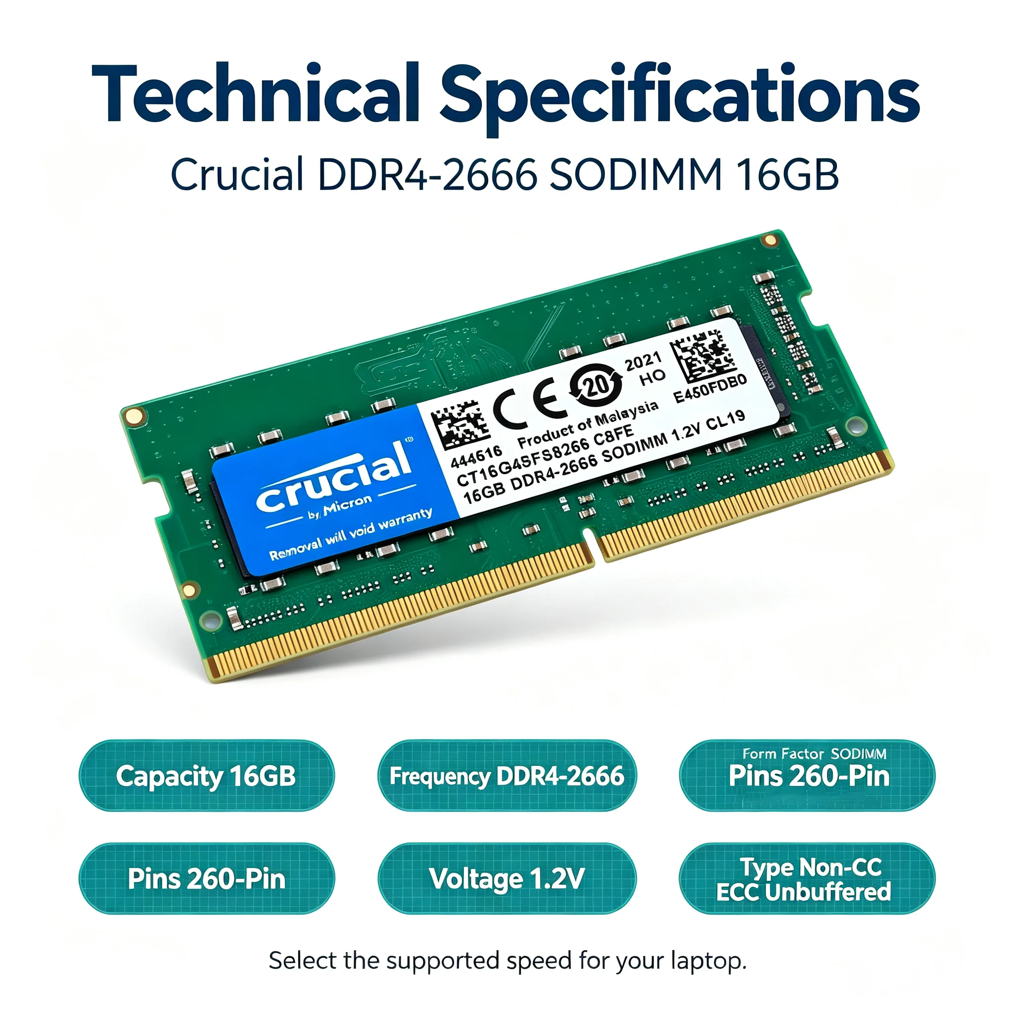 Memoria RAM Crucial DDR4 para  - Ddr4 2400Mhz reseña y precio