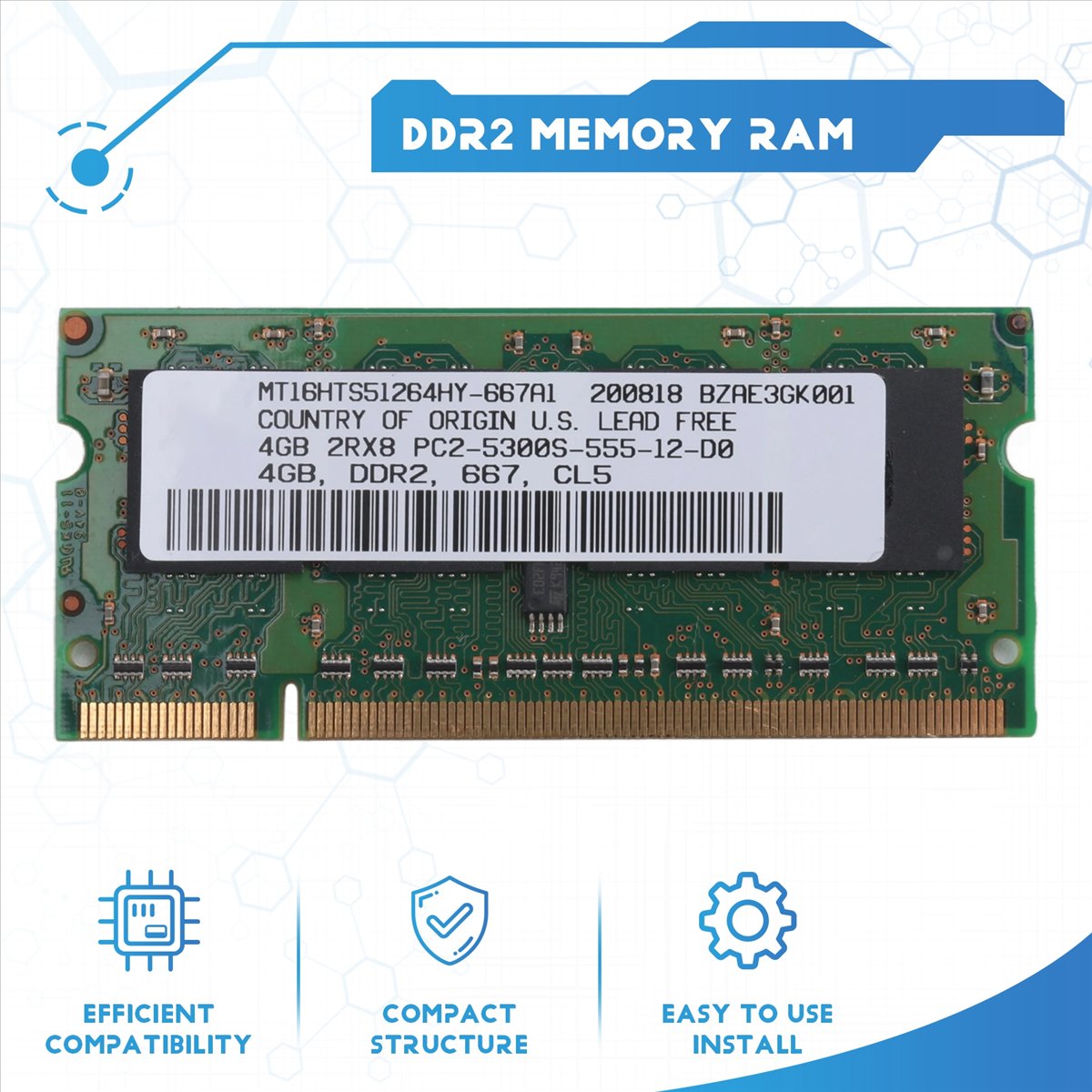 Memoria RAM para portátil ABAN - Ddr2 Ram reseña y precio