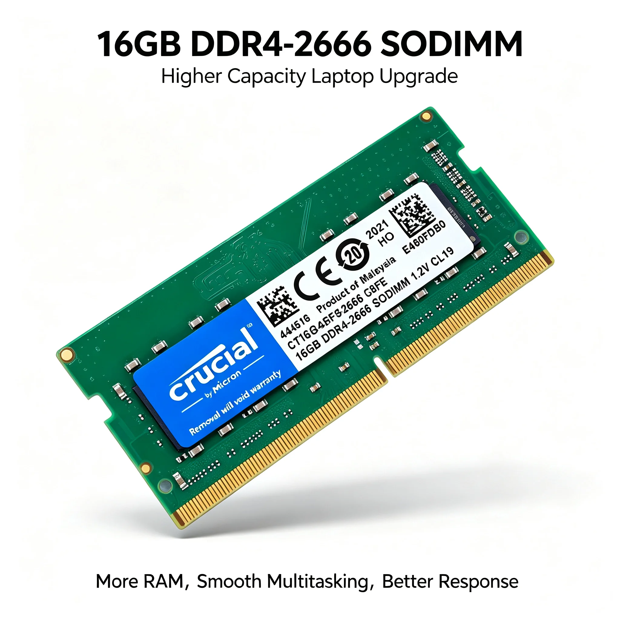 Crucial, 1 o 2 unidades, memor - Ddr4 2400Mhz reseña y precio