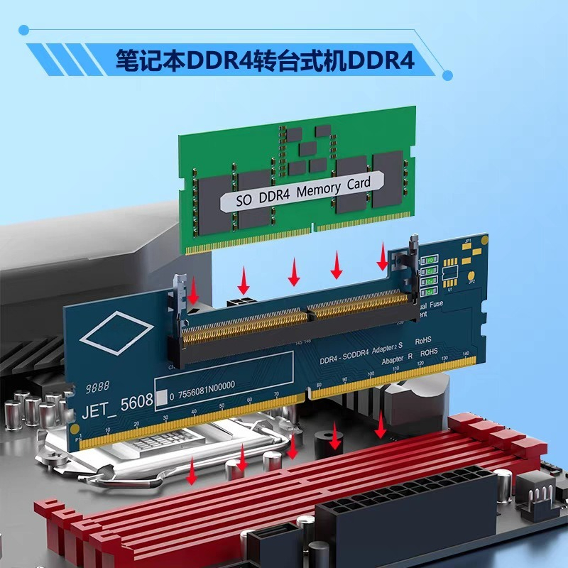 Tarjeta Adaptadora de SO-DIMM  - Ddr4 Laptop Ram reseña y precio