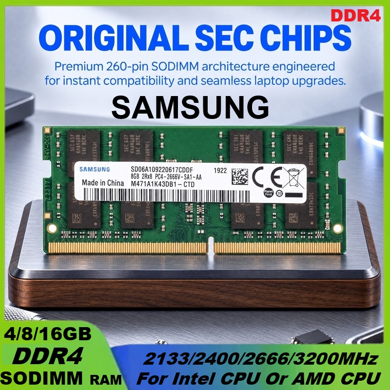 Memoria RAM SAMSUNG DDR4 de 16 - Ddr4 2400Mhz reseña y precio